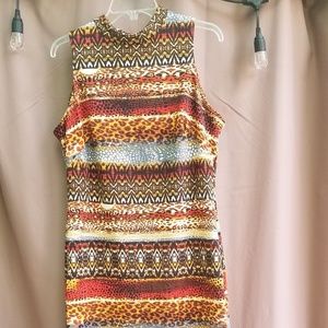 Gabby Skye  Abstract/Animal Print  Dress